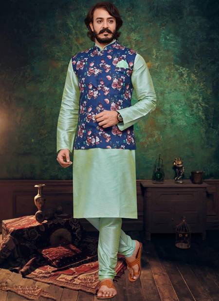 Which color of nehru jacket suits on dark green kurta? - Quora